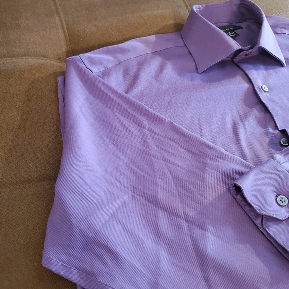 💯 Alfani Long Sleeve Eggplant Shirt - Picture 3 of 11
